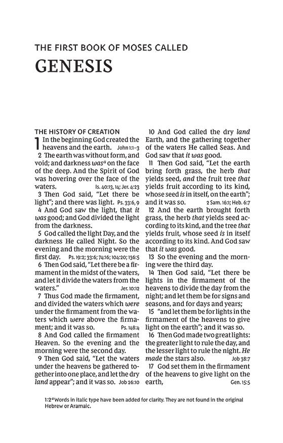 NKJV, Personal Size Large Print End-of-Verse Reference Bible, Verse Art Cover Collection, Leathersoft, Brown, Red Letter, Comfort Print