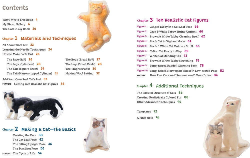 Fantastic Felted Cats