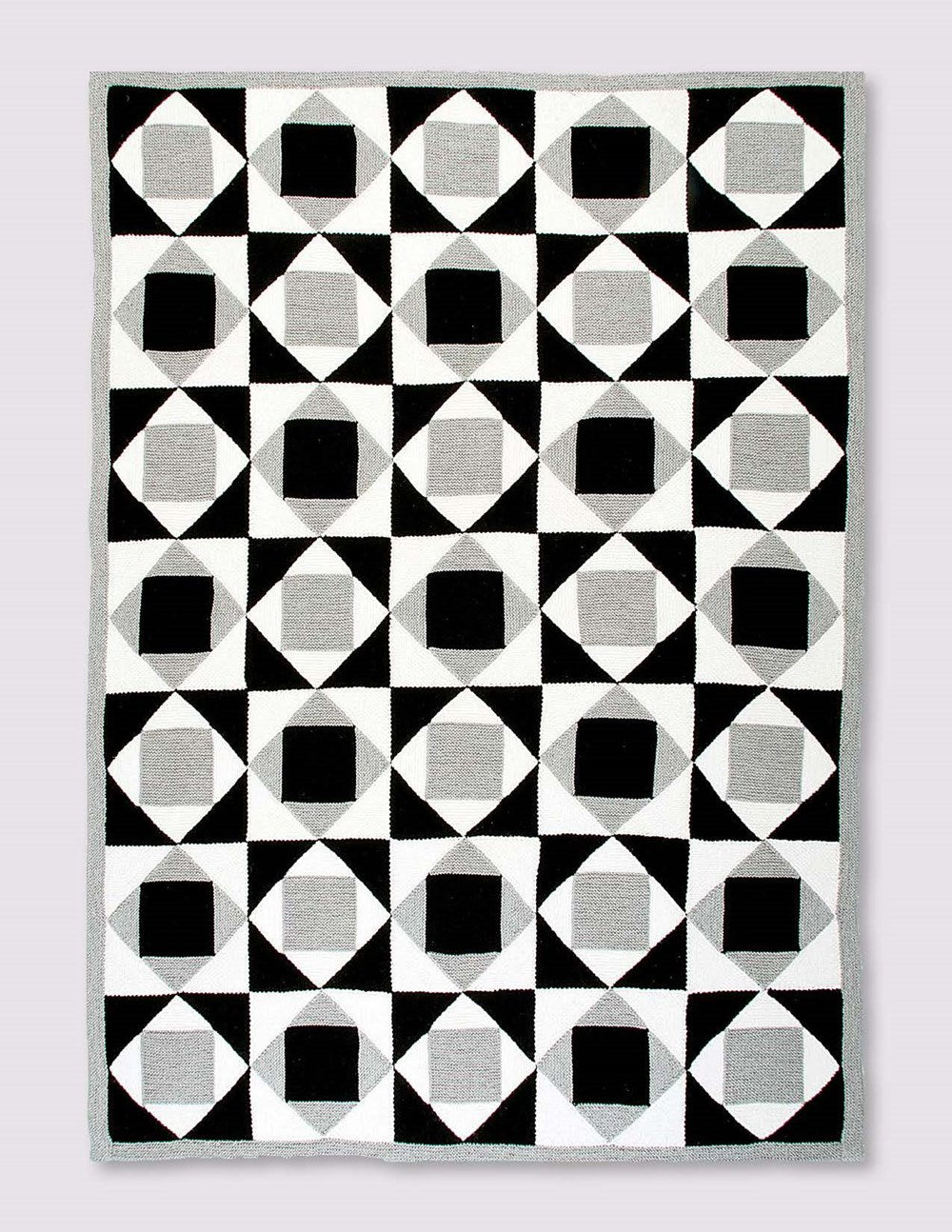 Geometric Knit Blankets