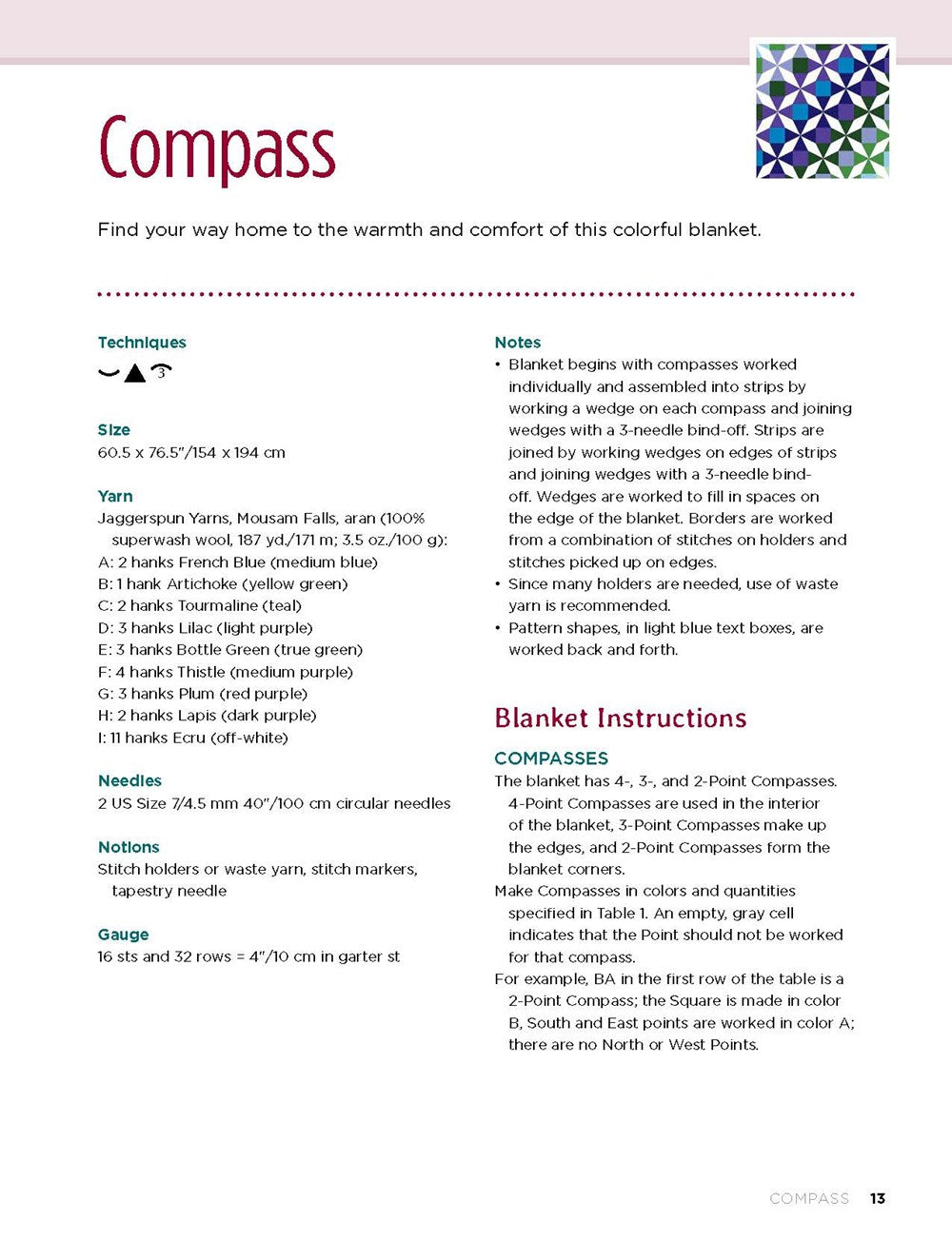 Geometric Knit Blankets