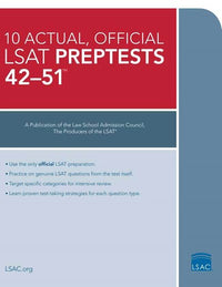 10 Actual, Official LSAT PrepTests 42-51