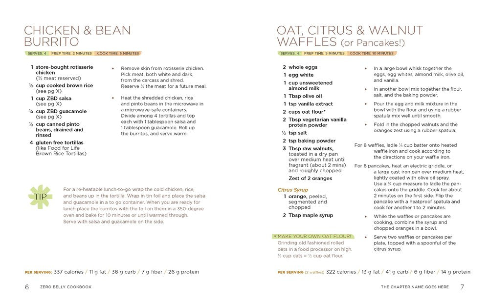 Zero Belly Cookbook