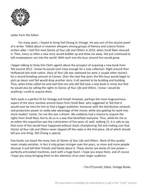 Stories of Your Life and Others