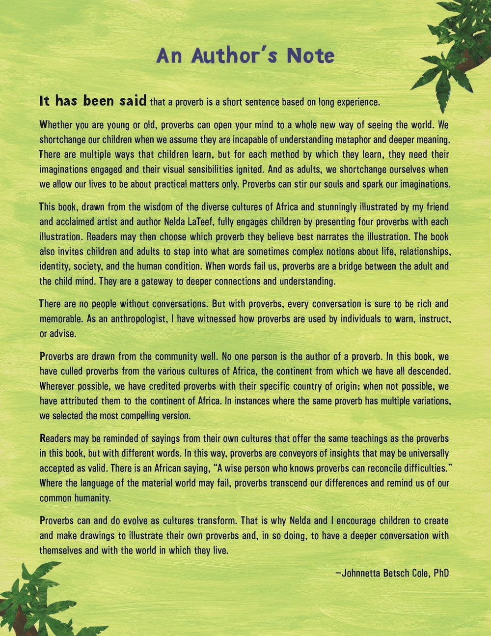 African Proverbs for All Ages