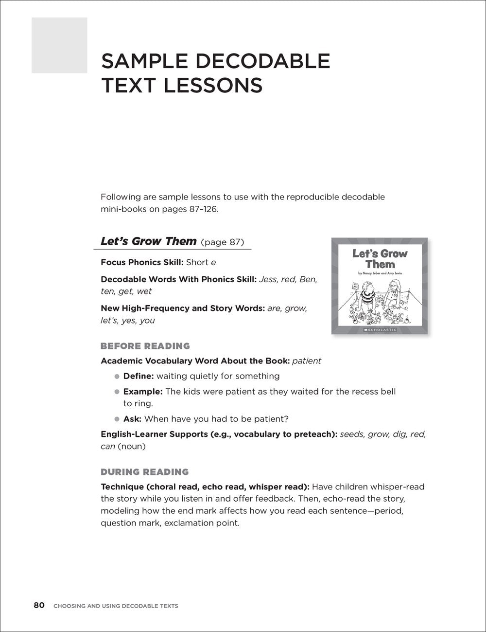 Choosing and Using Decodable Texts