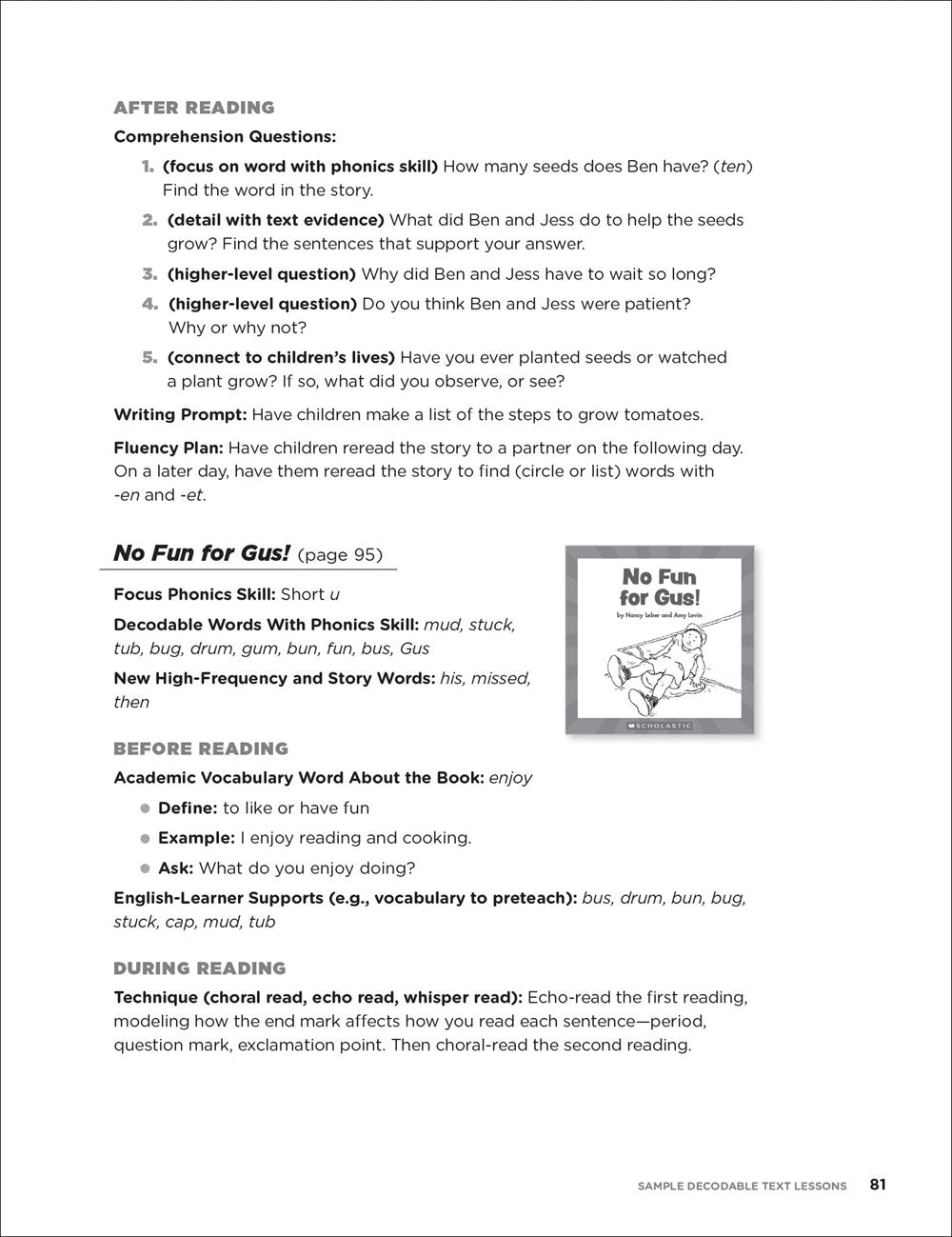 Choosing and Using Decodable Texts