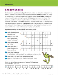 Scholastic Success with Reading Comprehension Grade 3 Workbook