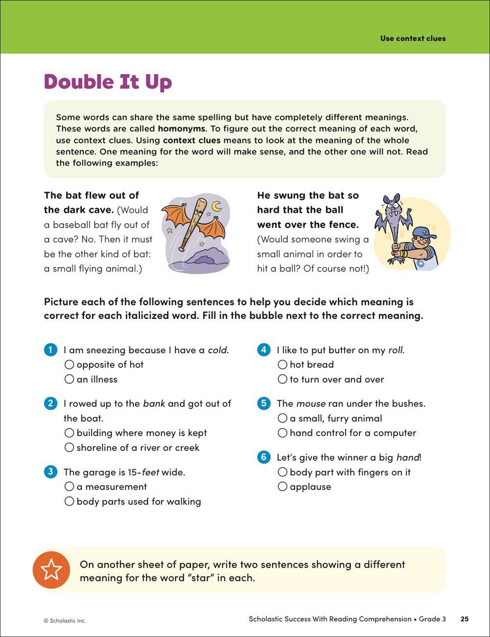 Scholastic Success with Reading Comprehension Grade 3 Workbook