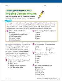 Scholastic Success with Reading Tests Grade 3 Workbook