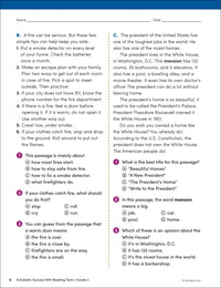 Scholastic Success with Reading Tests Grade 3 Workbook