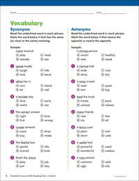 Scholastic Success with Reading Tests Grade 3 Workbook