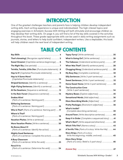 Scholastic Success with Writing Grade 1 Workbook