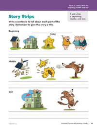 Scholastic Success with Writing Grade 1 Workbook