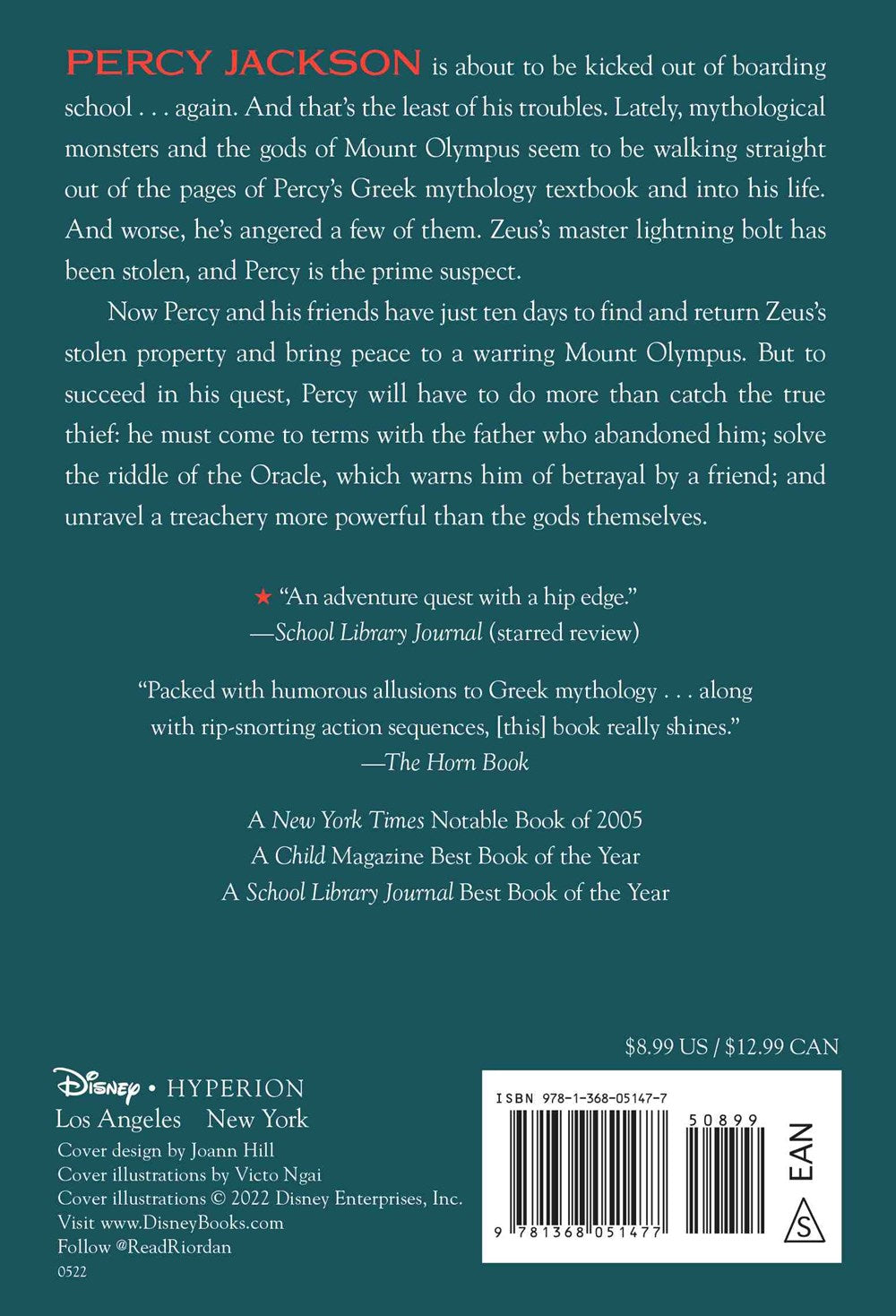 Percy Jackson and the Olympians, Book One: The Lightning Thief