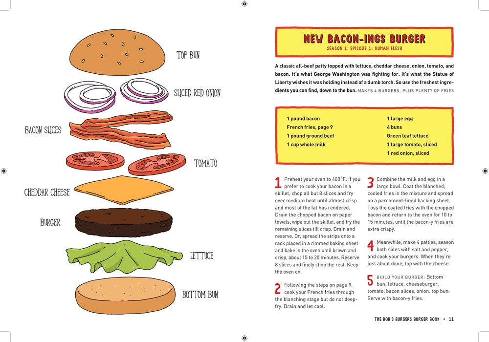 The Bob's Burgers Burger Book: Real Recipes for Joke Burgers