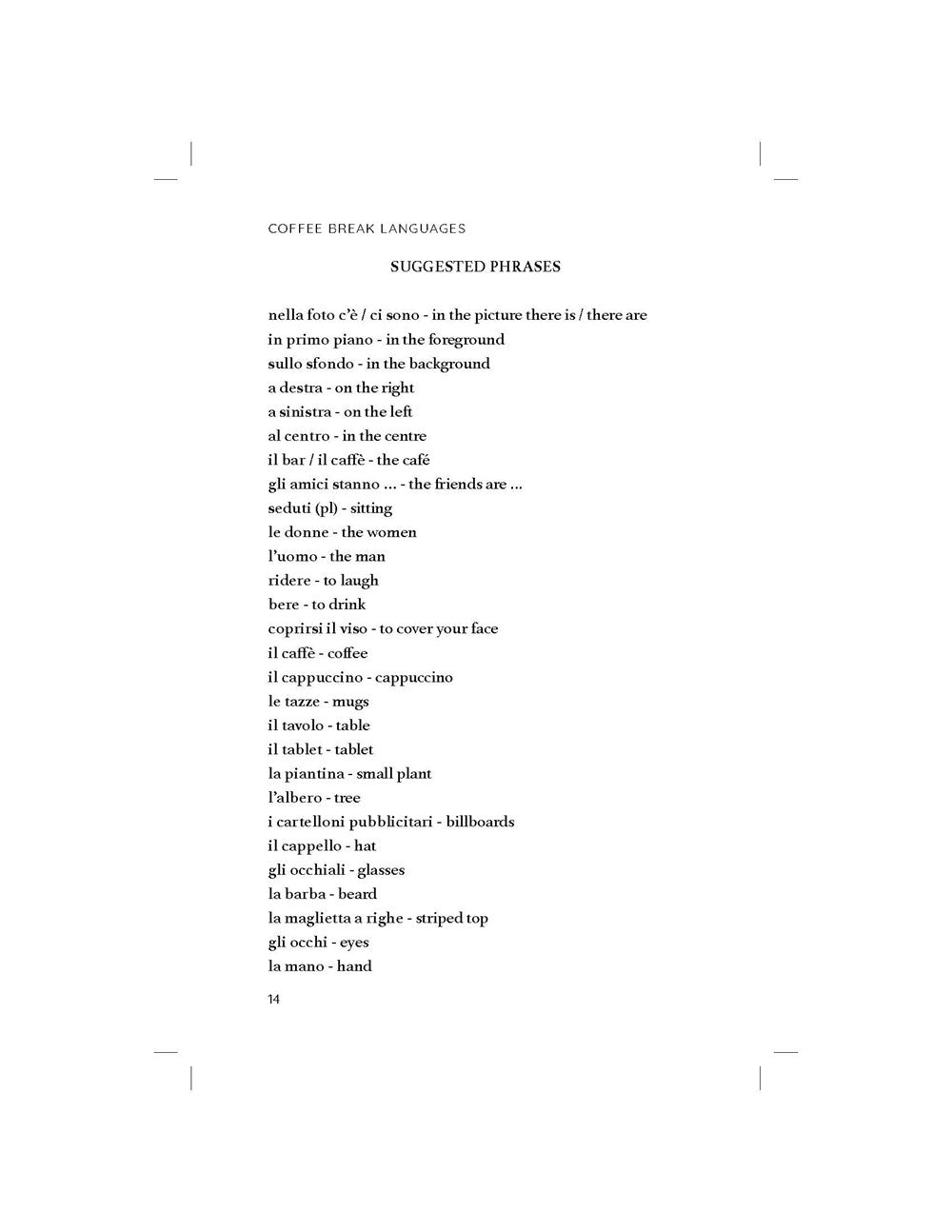 50 Italian Coffee Breaks