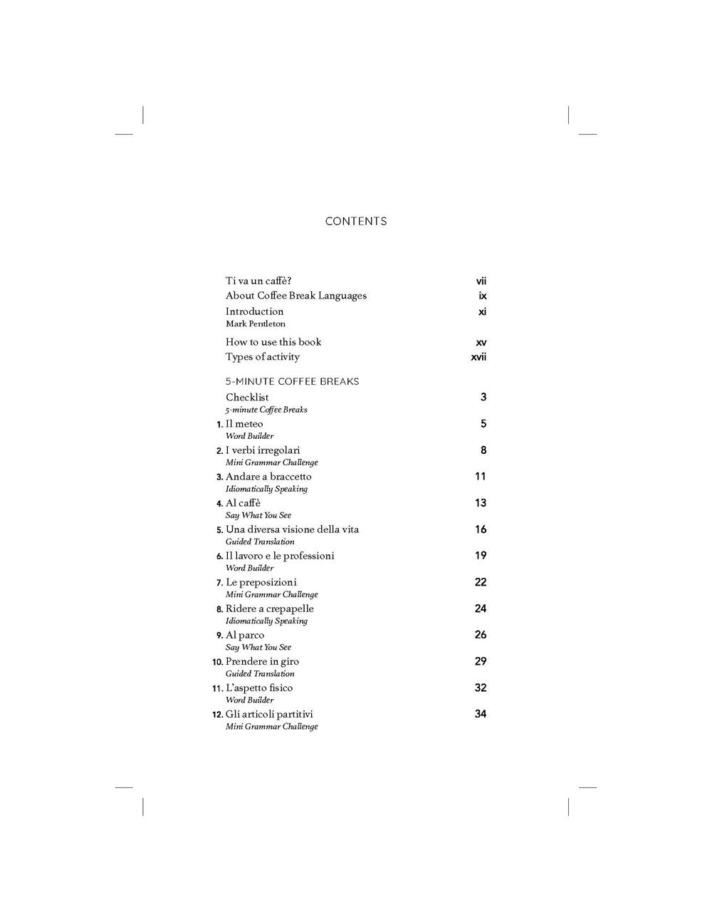 50 Italian Coffee Breaks