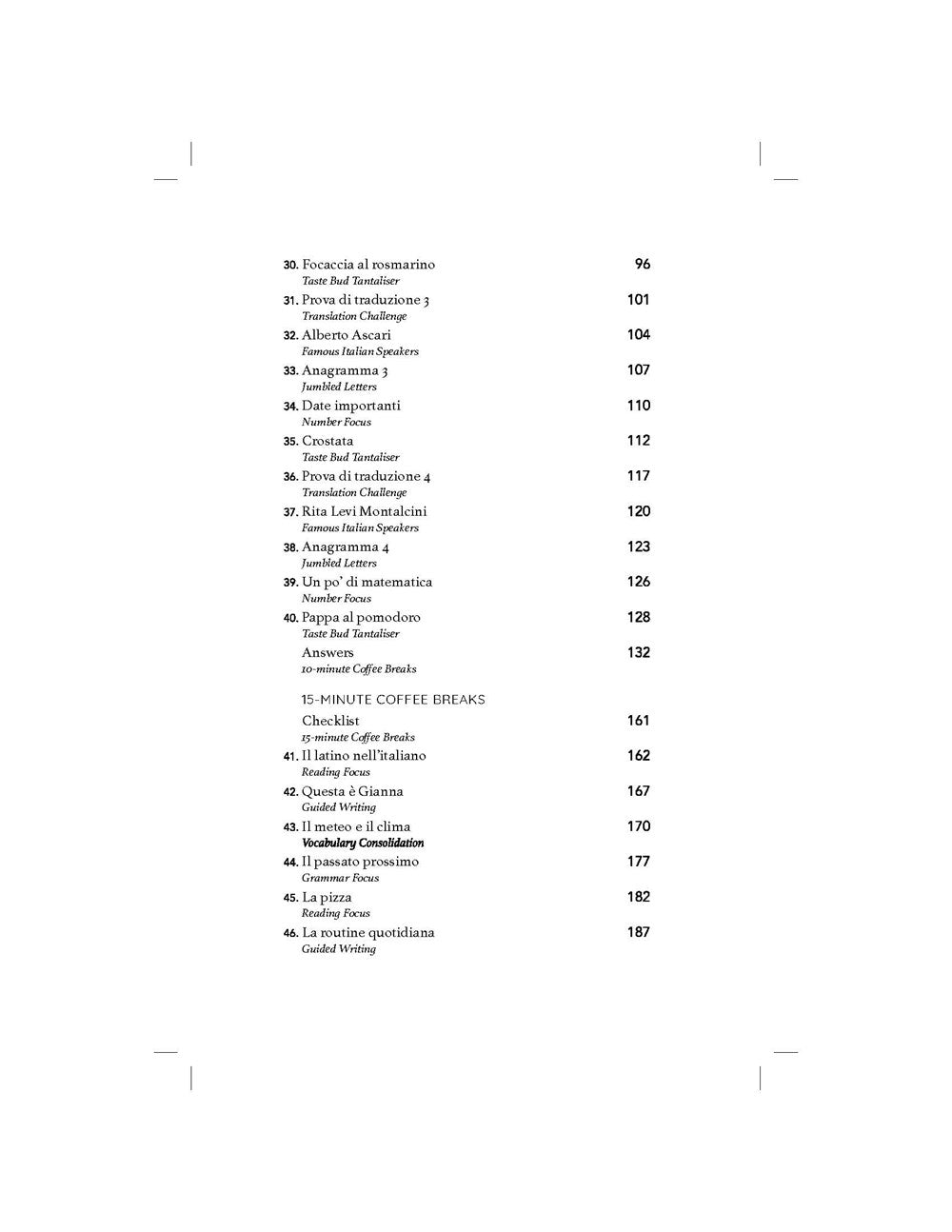 50 Italian Coffee Breaks