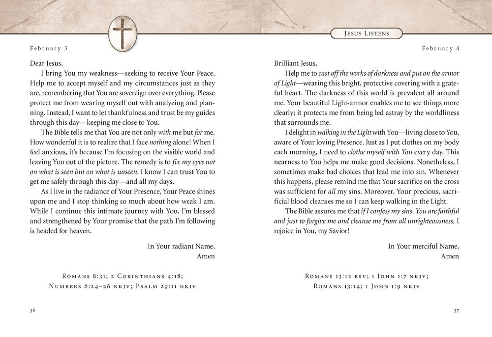 Jesus Listens: Daily Devotional Prayers of Peace, Joy, and Hope (the New 365-Day Prayer Book)