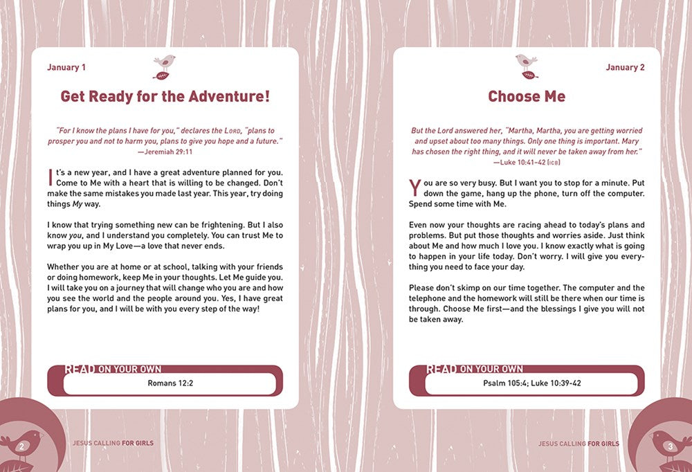 Jesus Calling: 365 Devotions for Kids (Girls Edition) : 365 Devotions for Kids