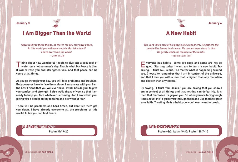 Jesus Calling: 365 Devotions for Kids (Girls Edition) : 365 Devotions for Kids