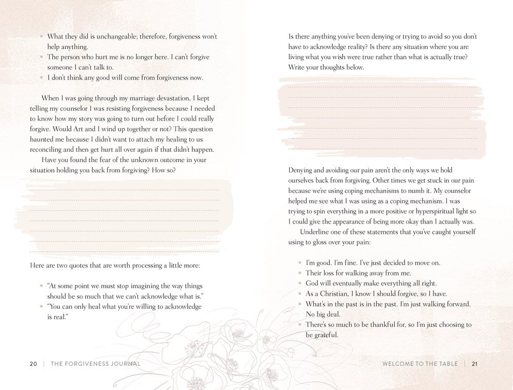 The Forgiveness Journal: A Guided Journey to Forgiving What You Can't Forget