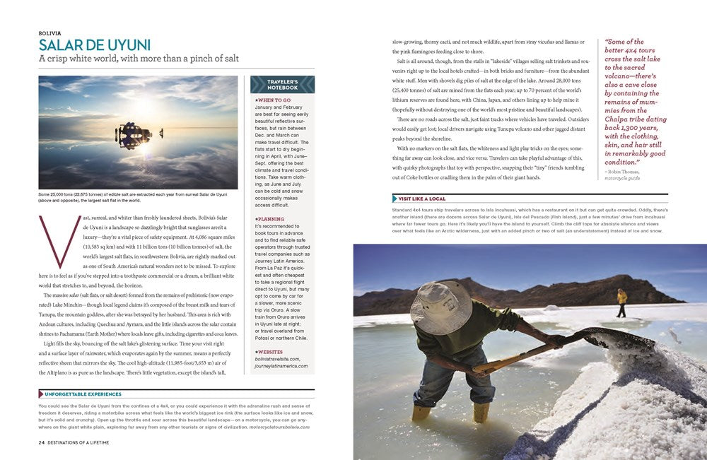 Destinations of a Lifetime: 225 of the World's Most Amazing Places