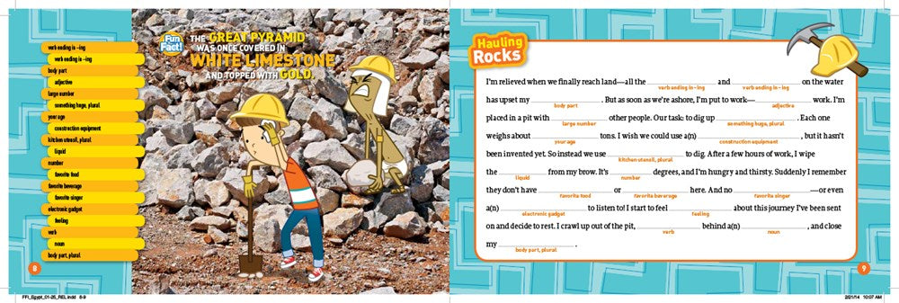 National Geographic Kids Funny Fillin: My Ancient Egypt Adventure