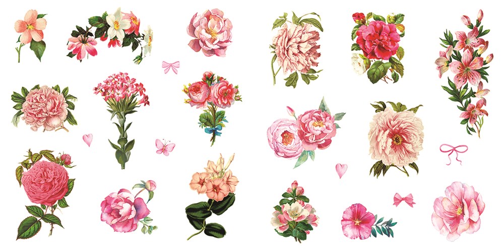 Bunches of Botanicals Sticker Book (Over 500 stickers!): A Vintage-Inspired Botanical Sticker Book