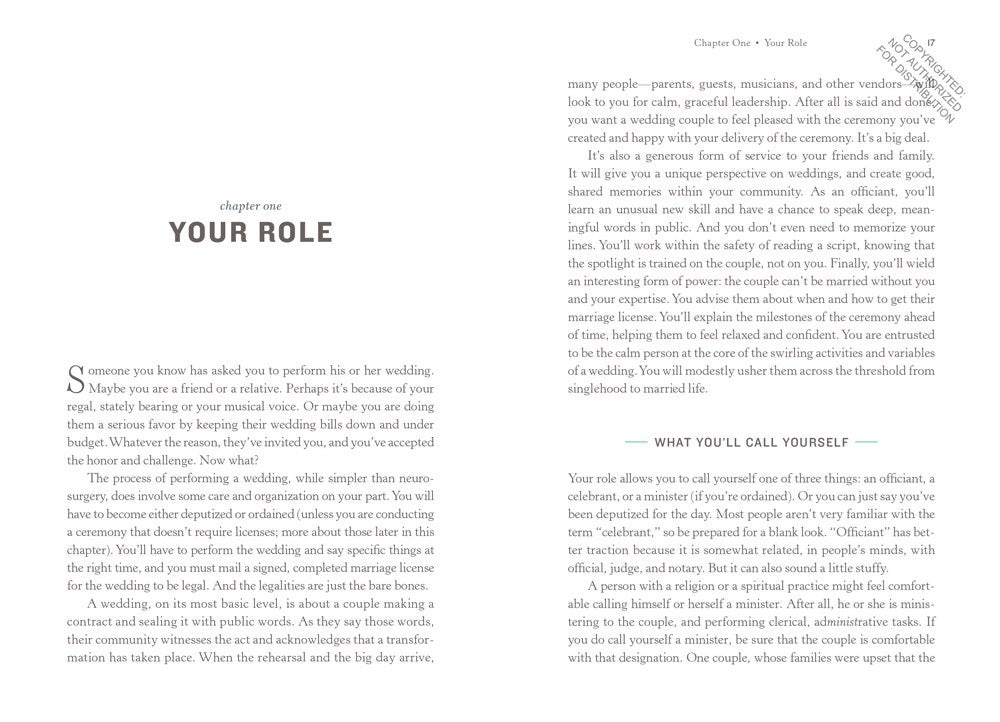 The Wedding Officiant's Guide