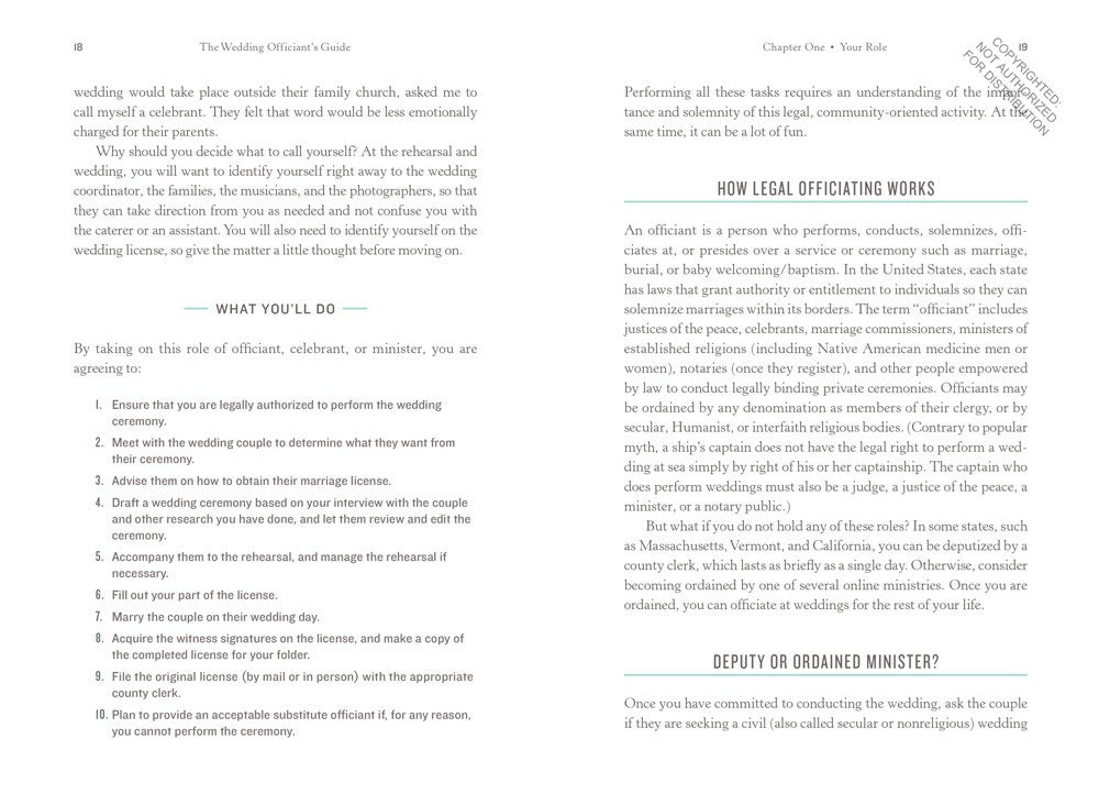 The Wedding Officiant's Guide