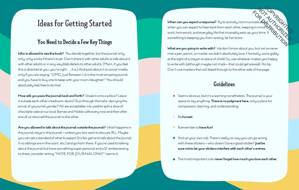 Just Between Us: Interactive Mother & Daughter Journal