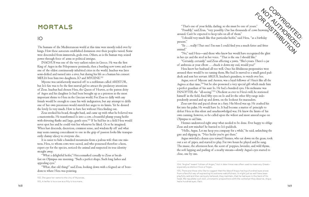 Mythos: (Ancient Greek Mythology Book for Adults, Modern Telling of Classical Greek Myths Book)