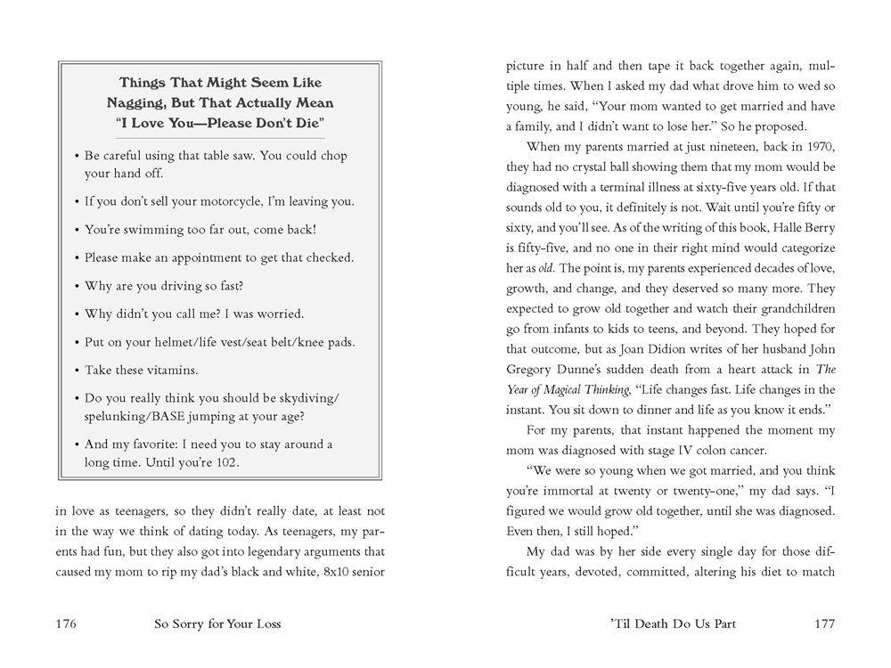 So Sorry for Your Loss: How I Learned to Live with Grief, and Other Grave Concerns