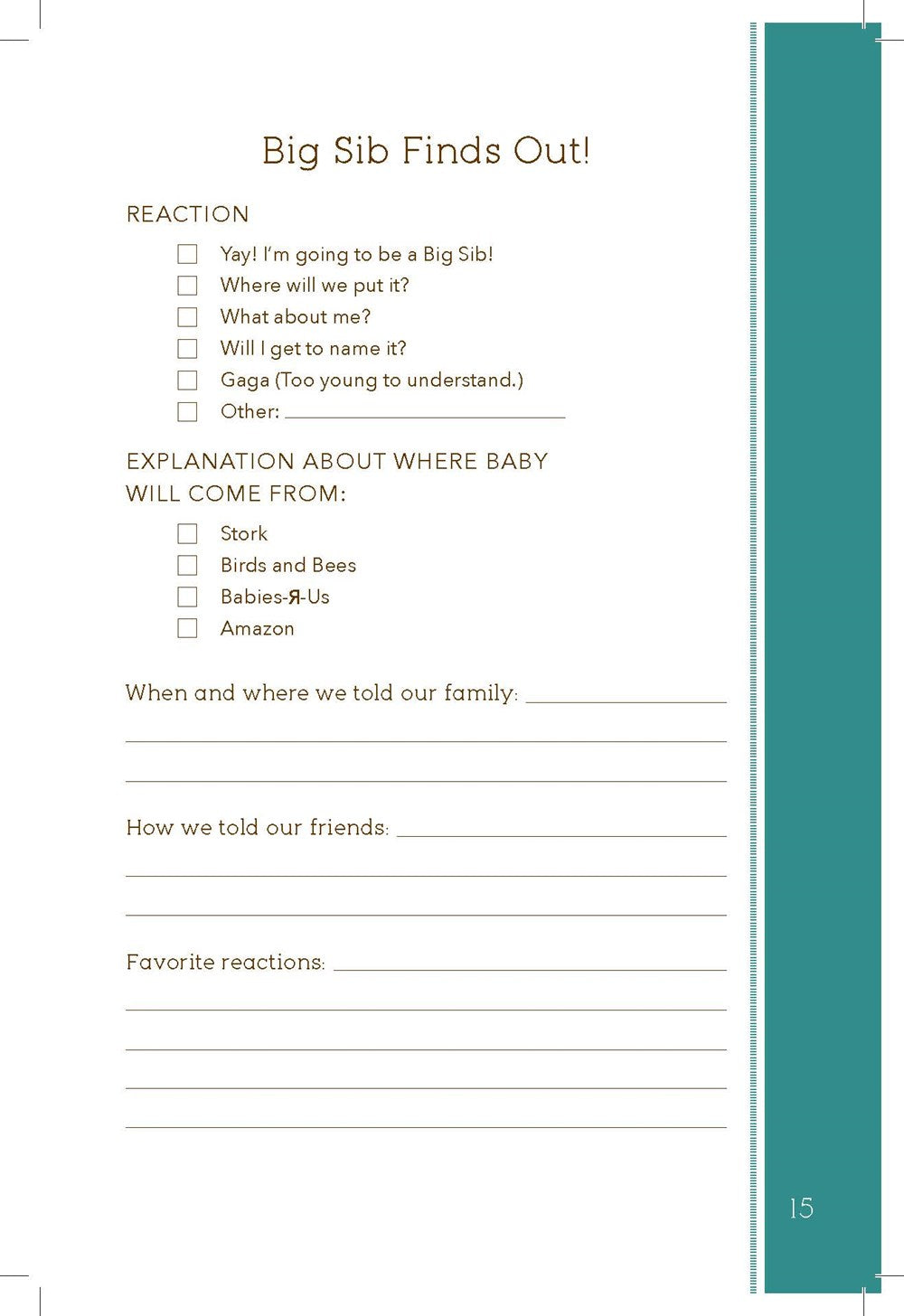 When We Became Four: A Memory Book for the Whole Family