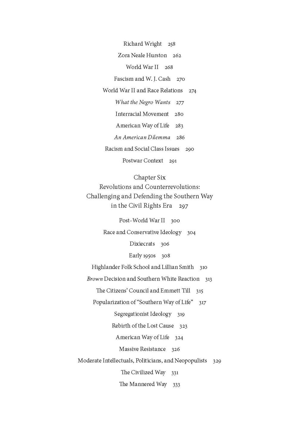 The Southern Way of Life