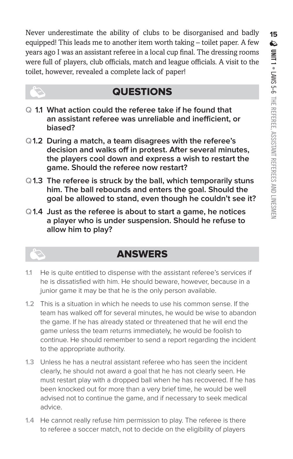 The Soccer Referee's Manual