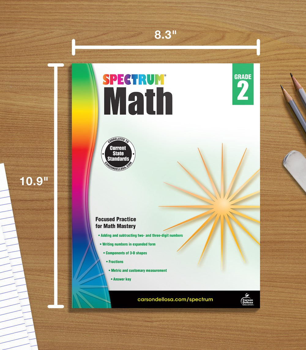 Spectrum Math Workbook, Grade 2