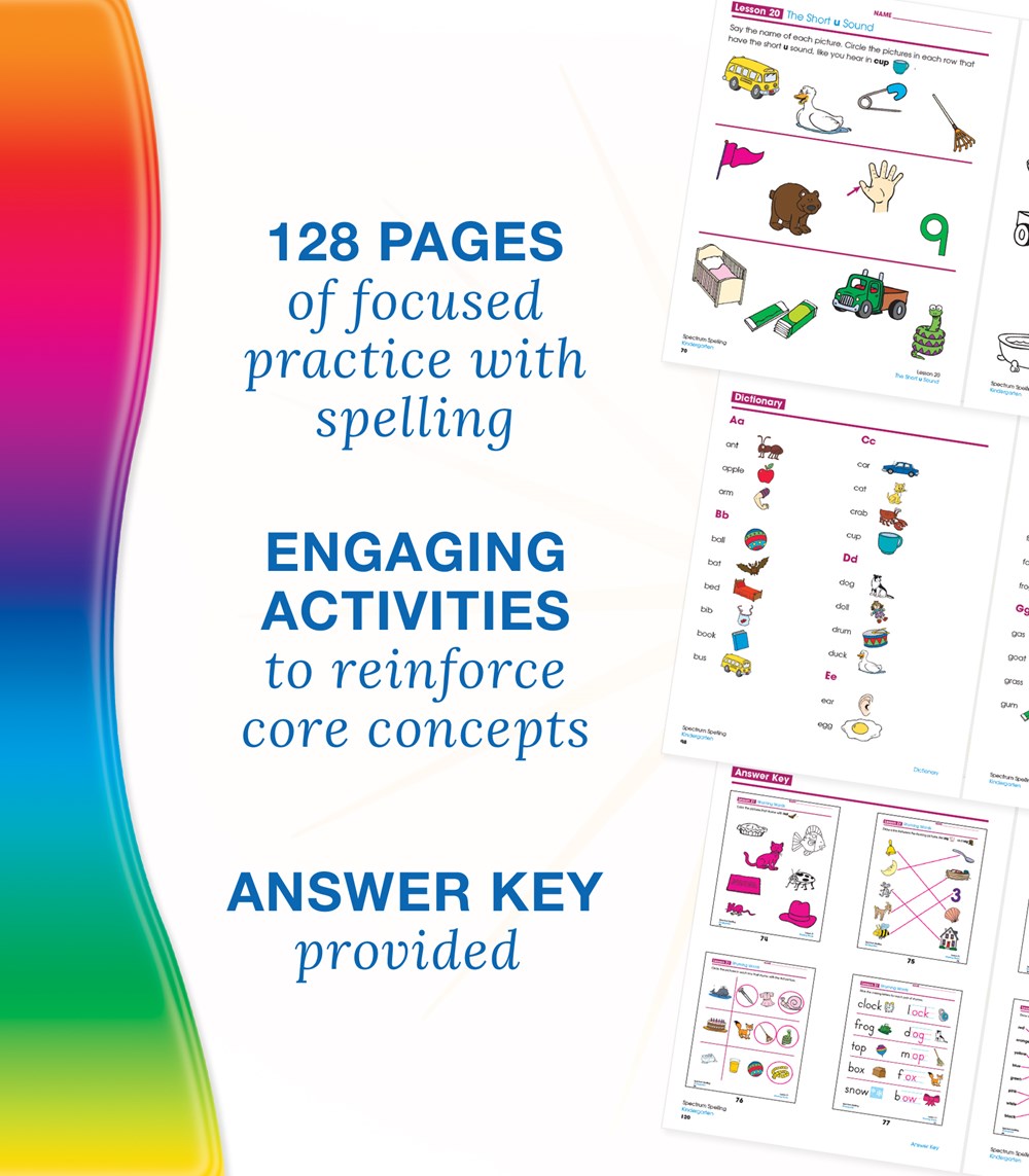 Spectrum Spelling, Grade K