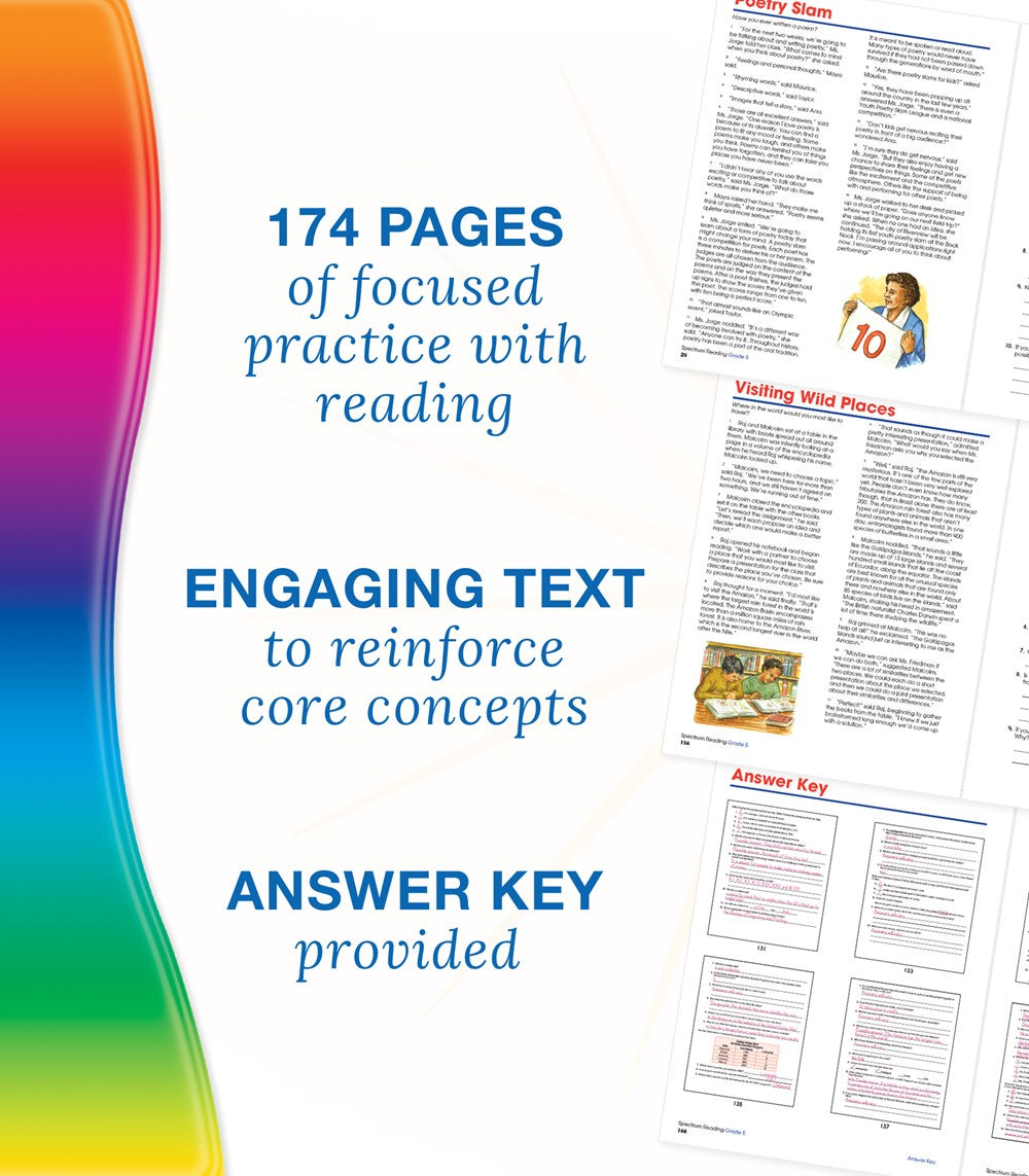 Spectrum Reading Workbook, Grade 5