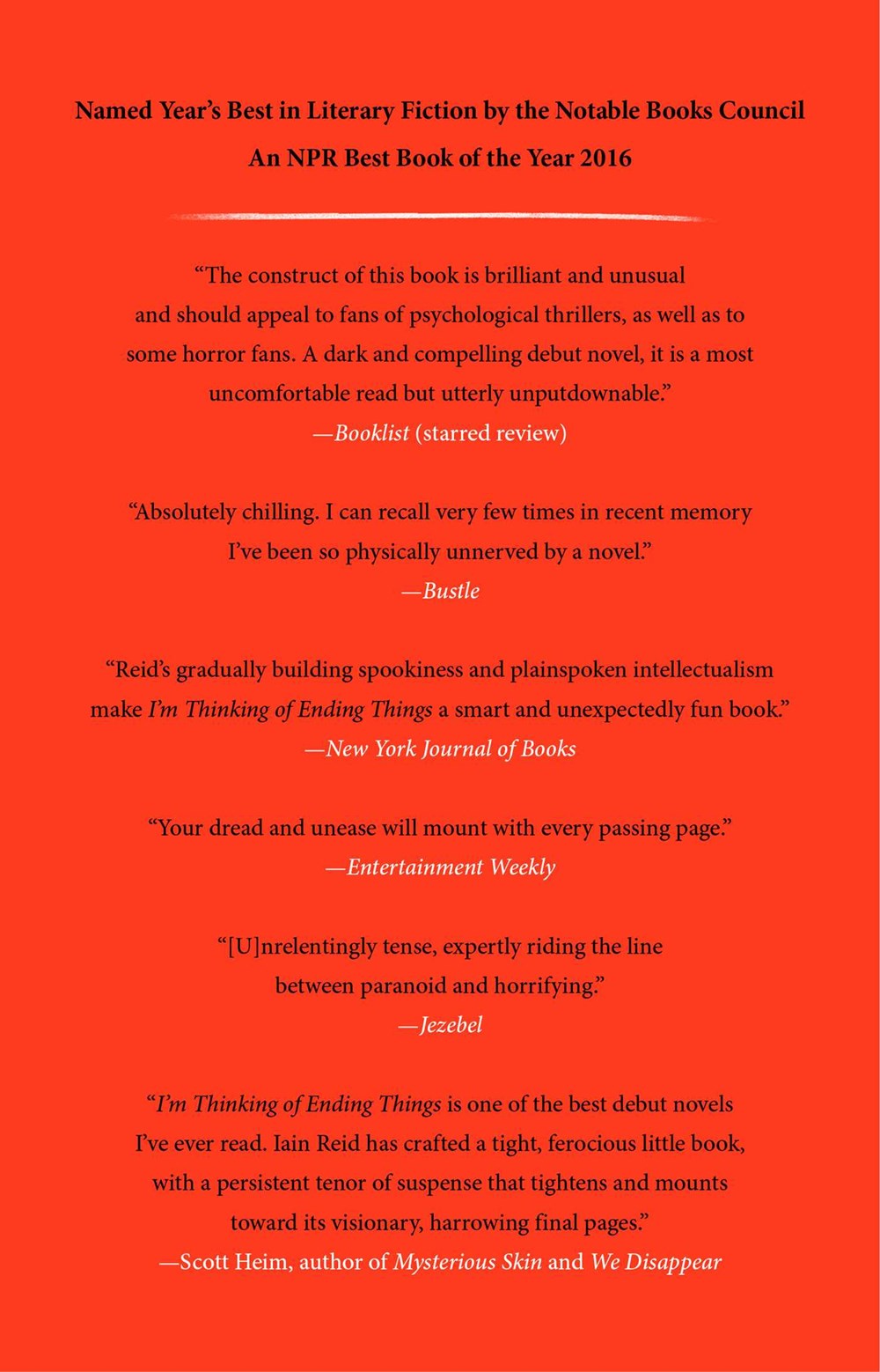 I'm Thinking of Ending Things: A Novel