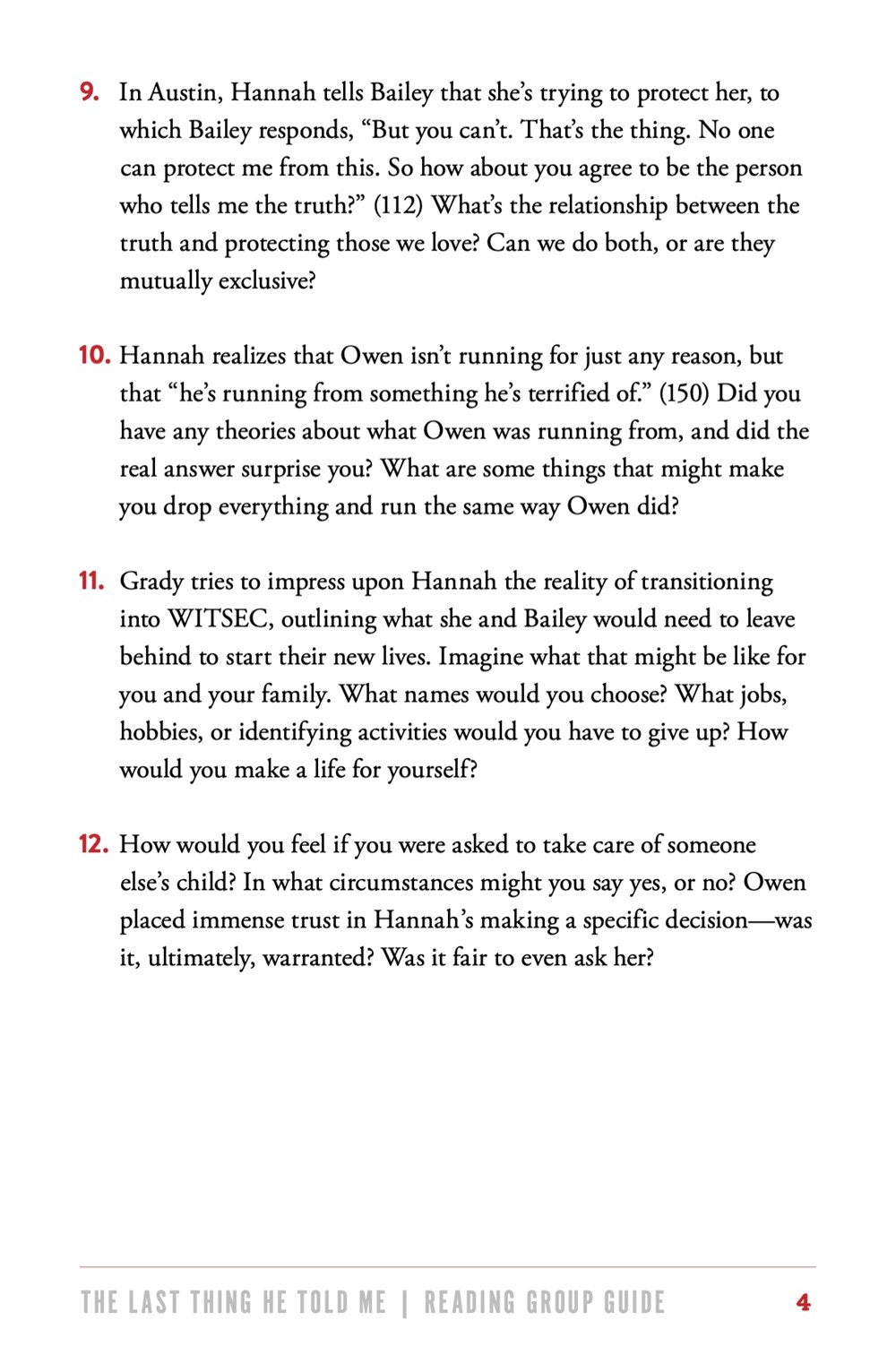 The Last Thing He Told Me: A Novel