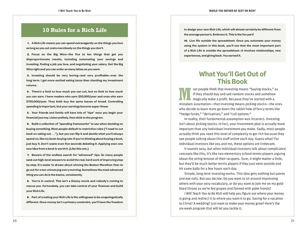 I Will Teach You to Be Rich