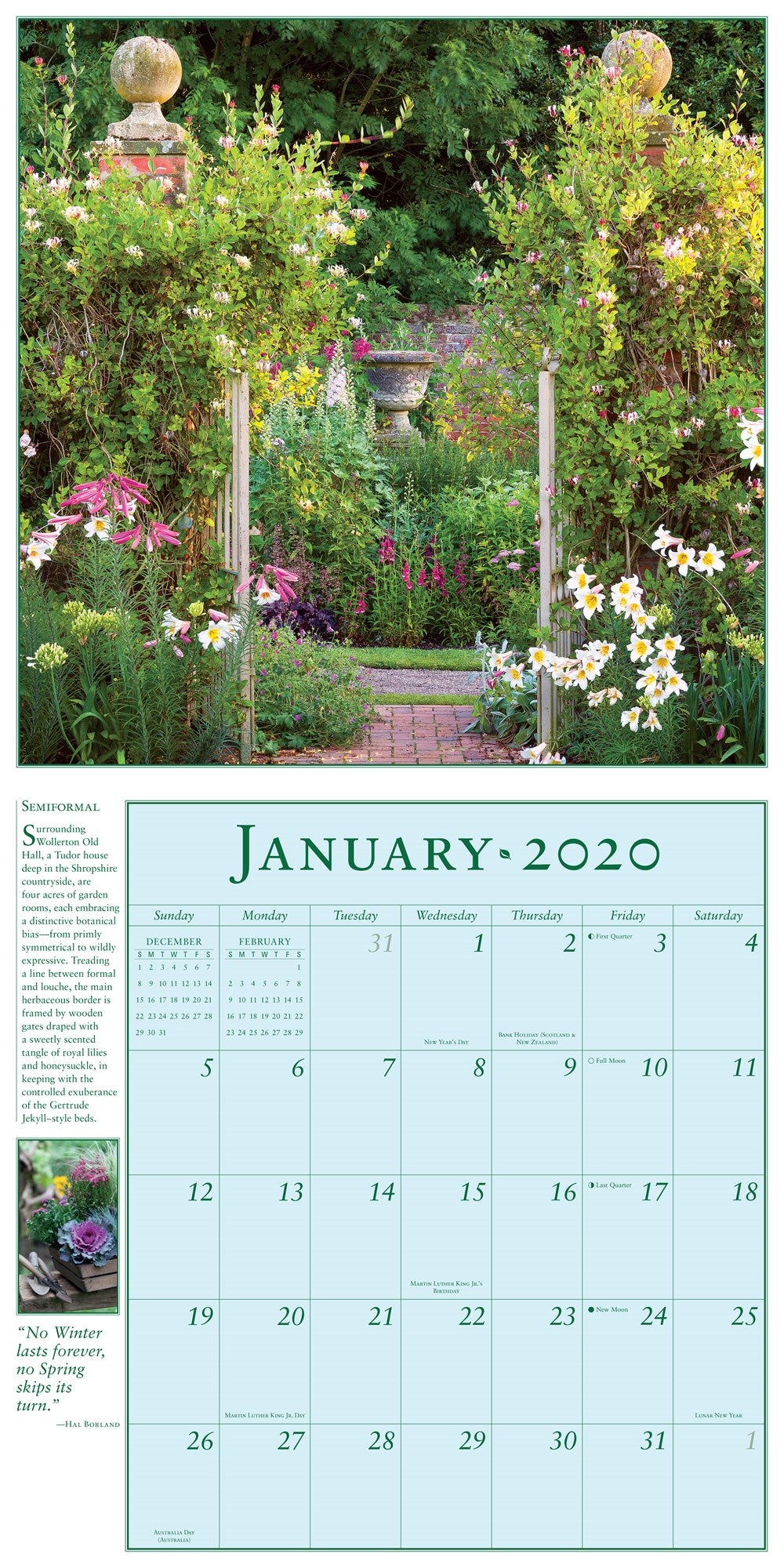 Secret Garden Wall Calendar 2020