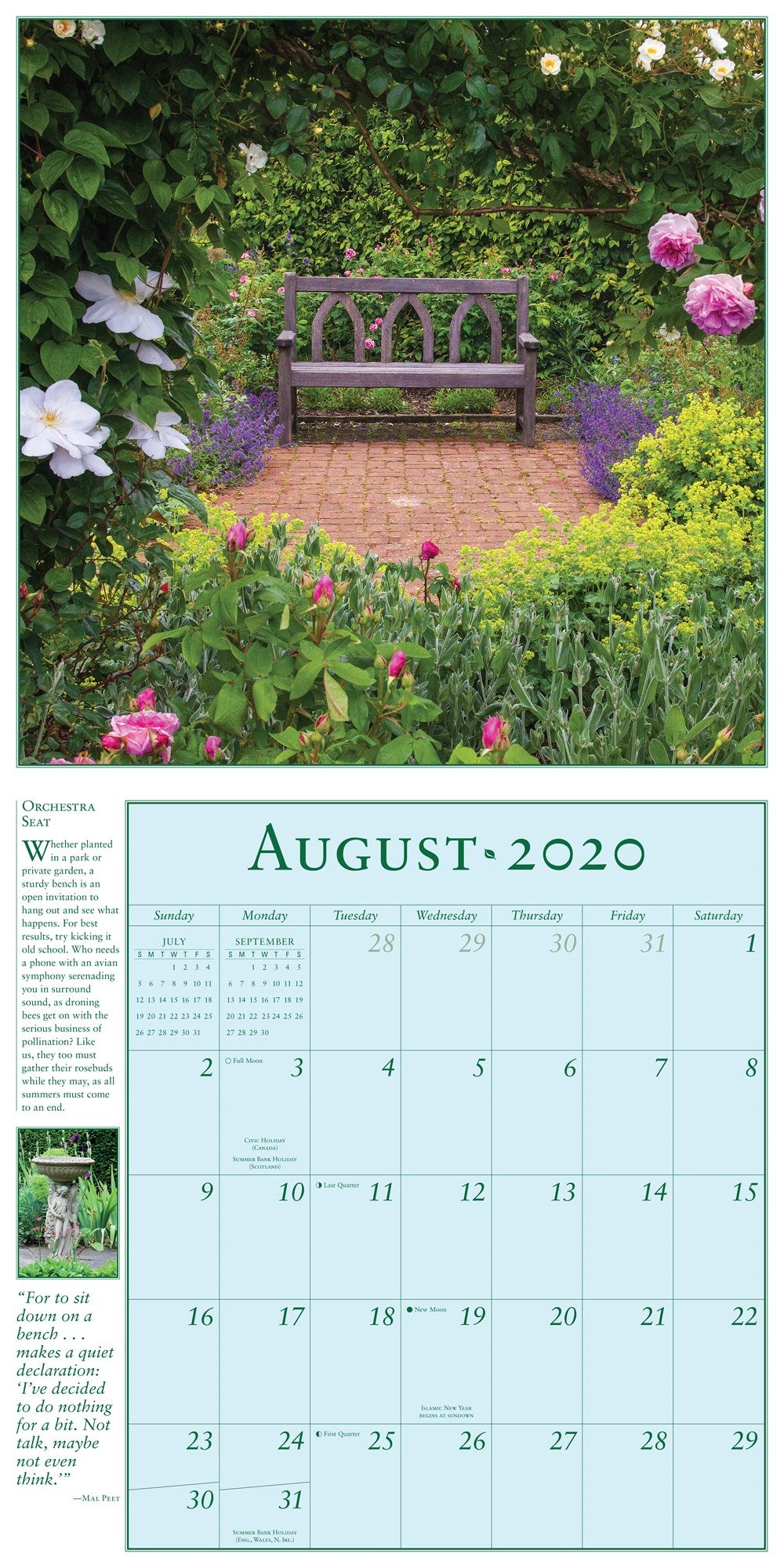 Secret Garden Wall Calendar 2020