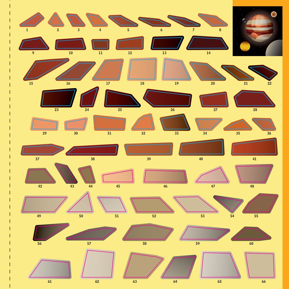 Paint by Sticker Kids: Outer Space : Create 10 Pictures One Sticker at a Time! Includes Glow-in-the-Dark Stickers