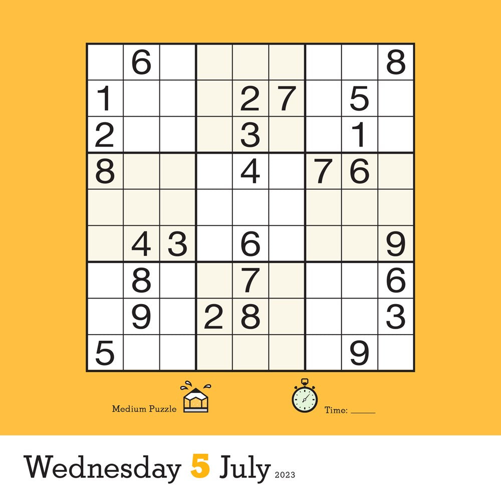 Original Sudoku Page-A-Day Calendar 2023