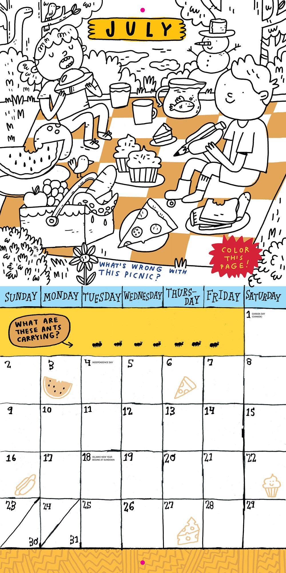 Kid's Awesome Activity Wall Calendar 2023