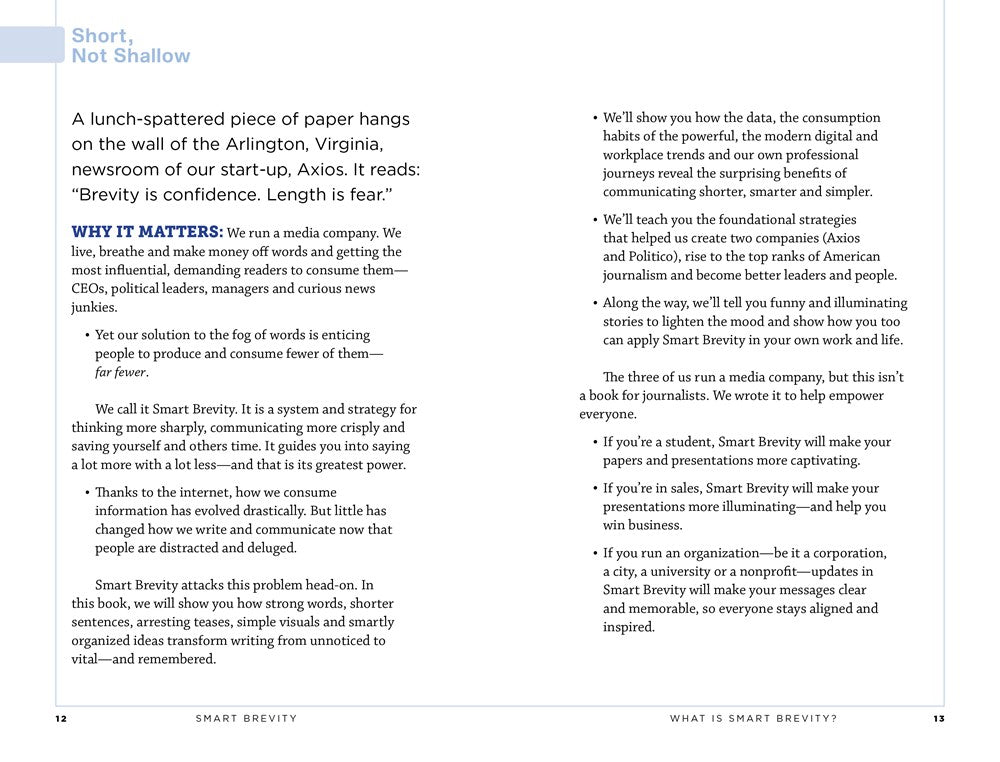 Smart Brevity: The Power of Saying More with Less