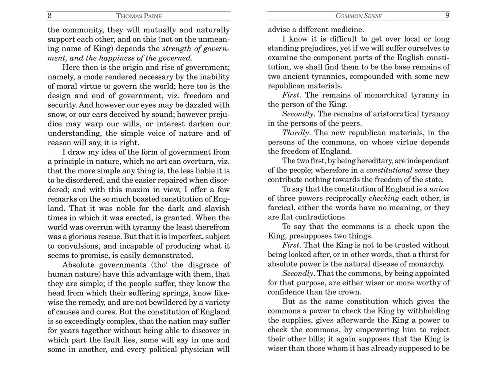 Common Sense (Books of American Wisdom)